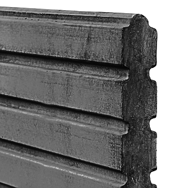 berton  motiefplaat smal antraciet h26xd4.8xl184cm deens rabat