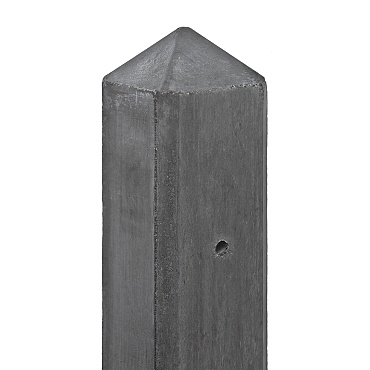 geul serie berton  paal antraciet diamantkop 10x10x280cm scherm 150 t model