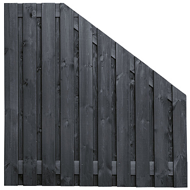 tuinscherm zwart gesp. 21 planks 19 2 stuttgart 180 90x180cm verloop