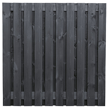 tuinscherm zwart gesp. 21 planks 19 2 stuttgart 180x180cm