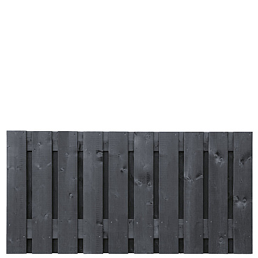 tuinscherm zwart gesp. 21 planks 19 2 stuttgart 90x180cm