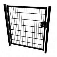 dsm enkele poort 100x180 ral 9005 60x60 palen