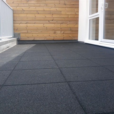 aslon sbr rubbertegel 50x50x2 5 cm zwart