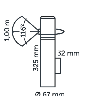 in lite liv wall rose silver 12v