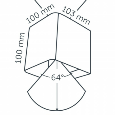 in lite ace up down 100 230v corten