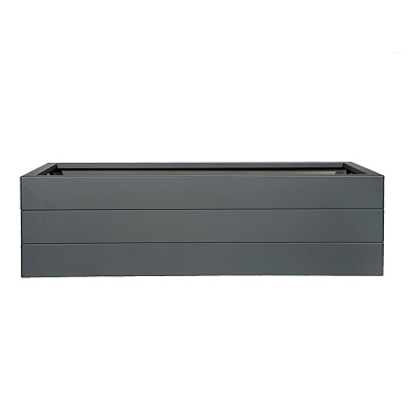 bloembak modulair poedercoat antraciet 60x60x42 cm
