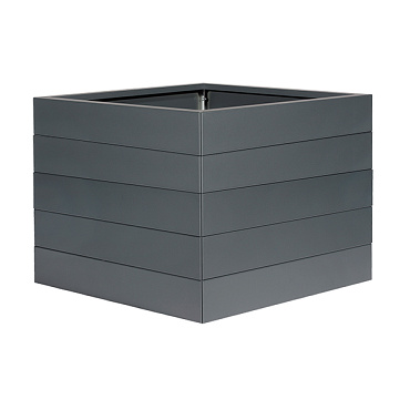 bloembak modulair poedercoat antraciet 180x30x70 cm