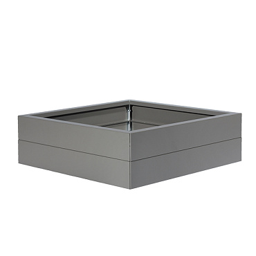 bloembak modulair poedercoat taupe 300x180x28 cm