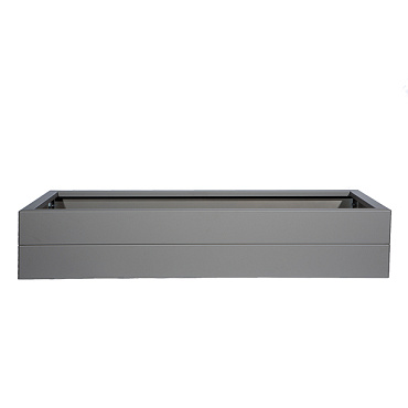 bloembak modulair poedercoat taupe 300x180x28 cm