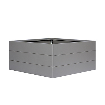 bloembak modulair poedercoat taupe 120x30x42 cm