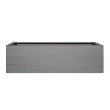 bloembak modulair poedercoat taupe 120x30x42 cm