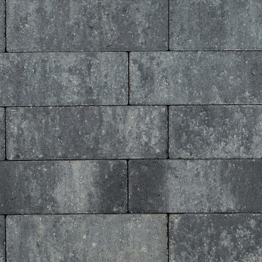 longstone opritsteen 7 cm grijs zwart