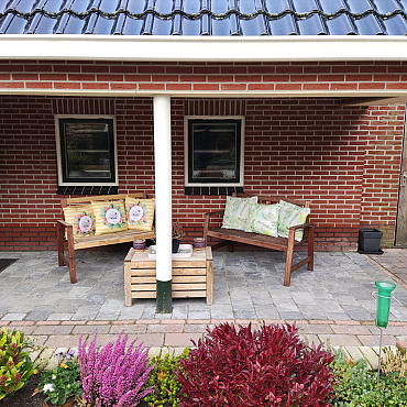 stonique trommel 20x30x6 cm grijs zwart