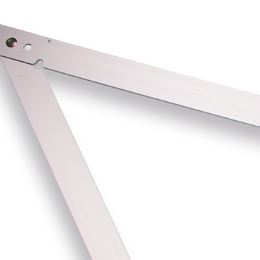 vouwhaak labora aluminium 120 x 120 cm met beschermhoes