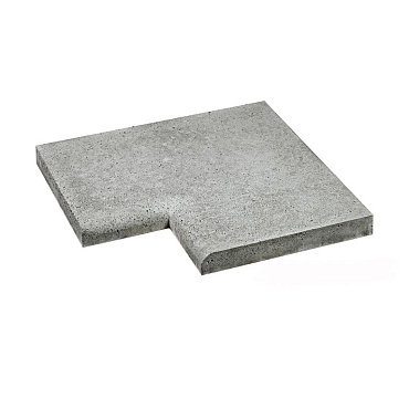 schellevis oud hollandse zwembadrand hoek 100x100x5 cm grijs