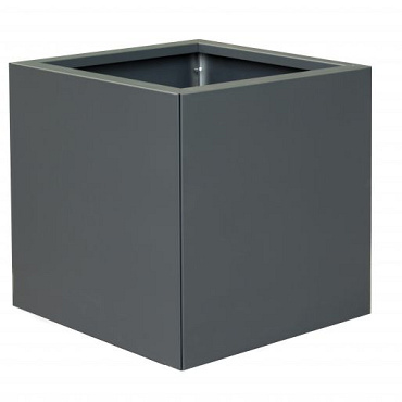 bloembak vlak   antraciet 60x60x60 cm