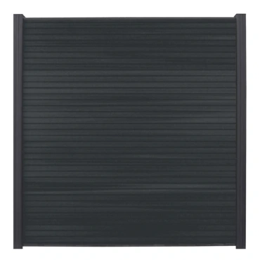wpc wood plastic composite fency schutting ocean naturel horizontaal alu plank ral 7016 
