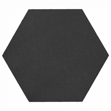 soft comfort zeskant 60 52 5x30x4 cm nero