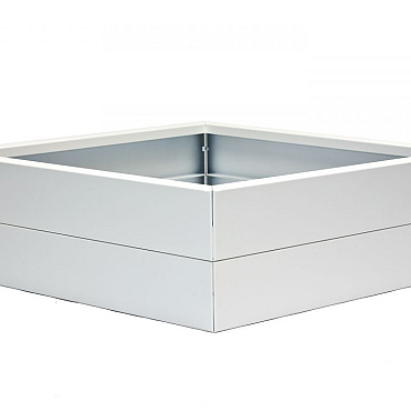 bloembak modulair   wit 180x180x28 cm