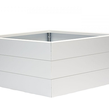 bloembak modulair   wit 300x300x42 cm