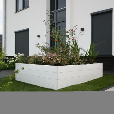 bloembak modulair   wit 270x150x56 cm