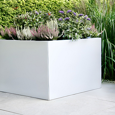 bloembak vlak   wit 90x120x60 cm