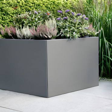 bloembak vlak   antraciet 60x180x60 cm