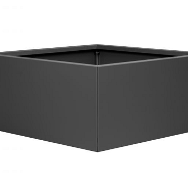 bloembak vlak   antraciet 90x90x60 cm