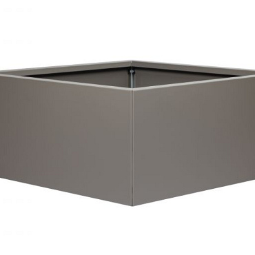 bloembak vlak  taupe 90x90x40 cm