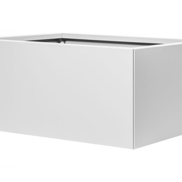 bloembak vlak   wit 60x90x60 cm