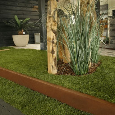 u profiel ongelijkzijdig opsluitband 5cm 220x5 1x20 8x5 4 cm   corten