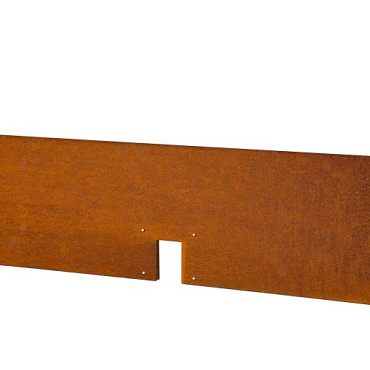 kantopsluiting double 300x10 cm   corten