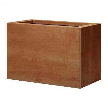 bloembak vlak   corten 30x60x60 cm