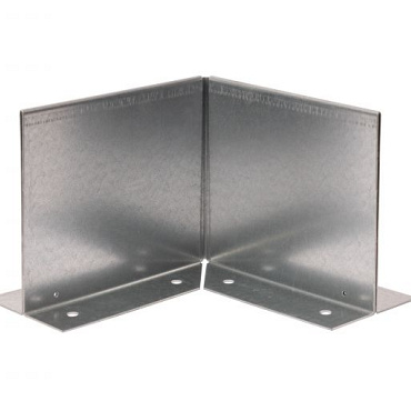 inwendige hoek double flg 10cm   verzinkt