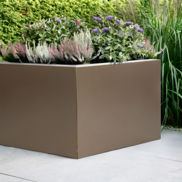 bloembak vlak   supra bruin 60x210x60 cm
