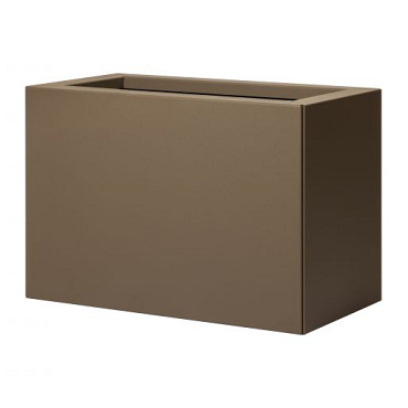 bloembak vlak   supra bruin 30x60x60 cm