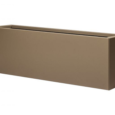 bloembak vlak   supra bruin 30x120x40 cm