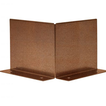 uitwendige hoek double flg 10cm   corten