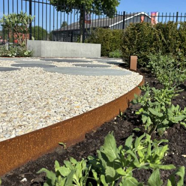 kantopsluiting single flex 300x16 5 cm   corten