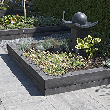 linea block black 15x15x60 cm