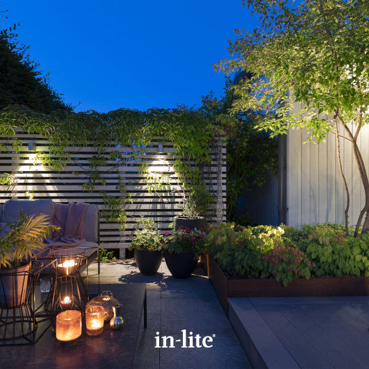 In-Lite Ace Down Rose Silver 12V