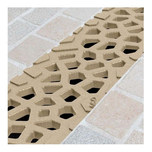 Voronoï rooster gietijzer, 500mm Citrine