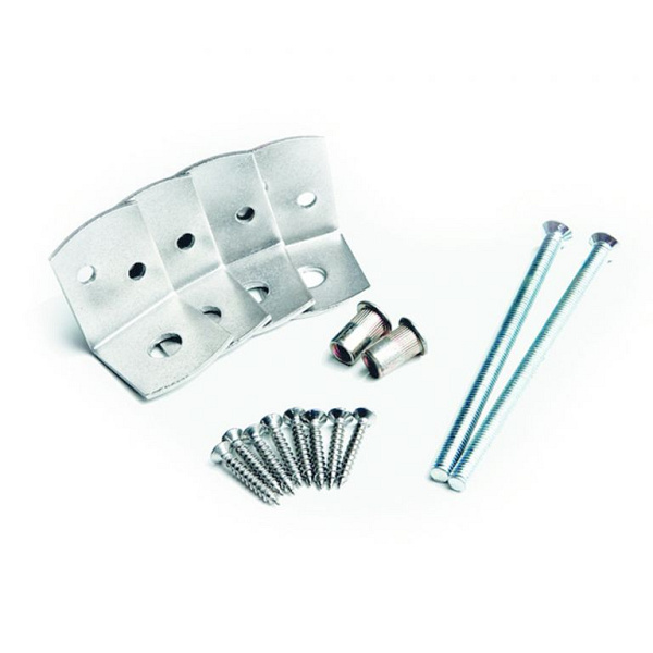 Beton bevestigingsset RVS 304 tbv 10 x 10 paal