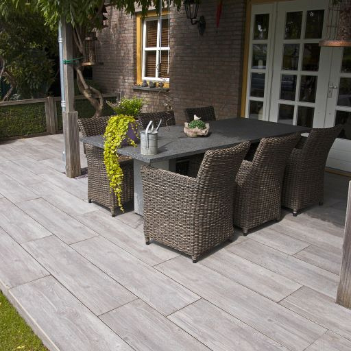 Keramische tegel 30x120x2 cm Woodlook New Grey Wash