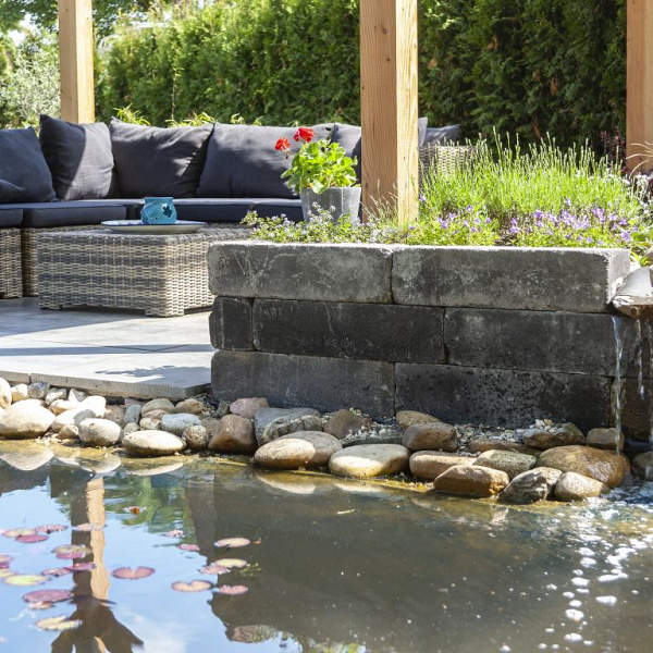 Blockstone Black 15x15x60 cm