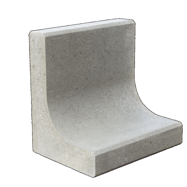 L-Element Grijs H=40 x B=40 x V=30 cm (R)