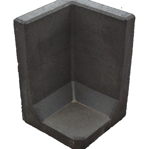 Hoek L-Element Antraciet 40x40x40 cm (R)