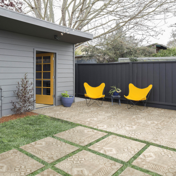 GeoCeramica® 60x60x4 Mosaik Evoque Beige