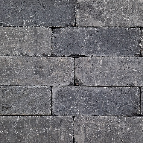 Stonique trommel longstone 7 cm antraciet