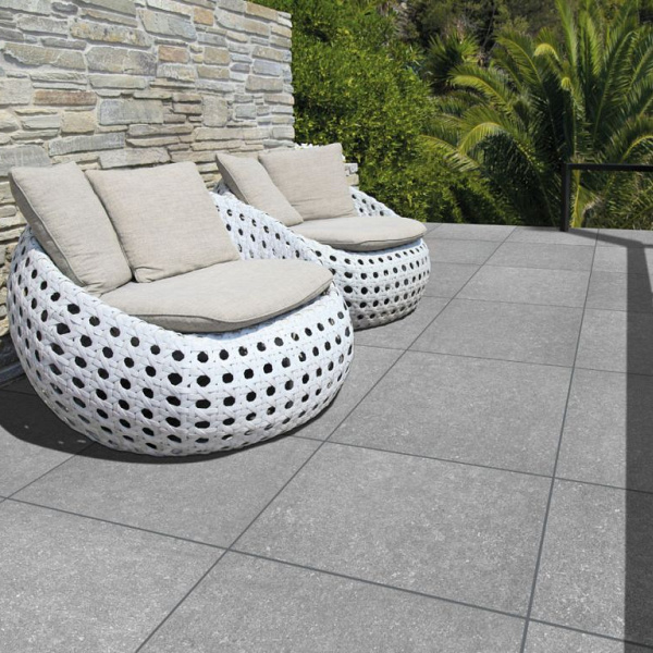 GeoCeramica® 60x60x4 BB stone Light Grey